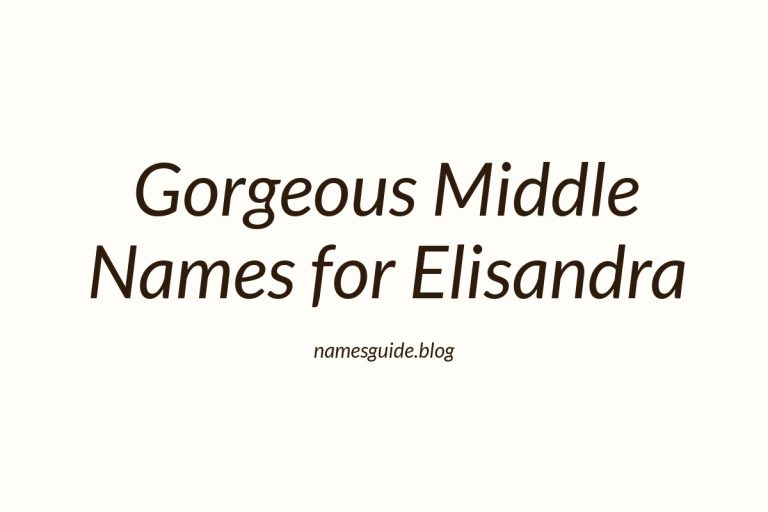 45+ Gorgeous Middle Names for Elisandra You’ll Love