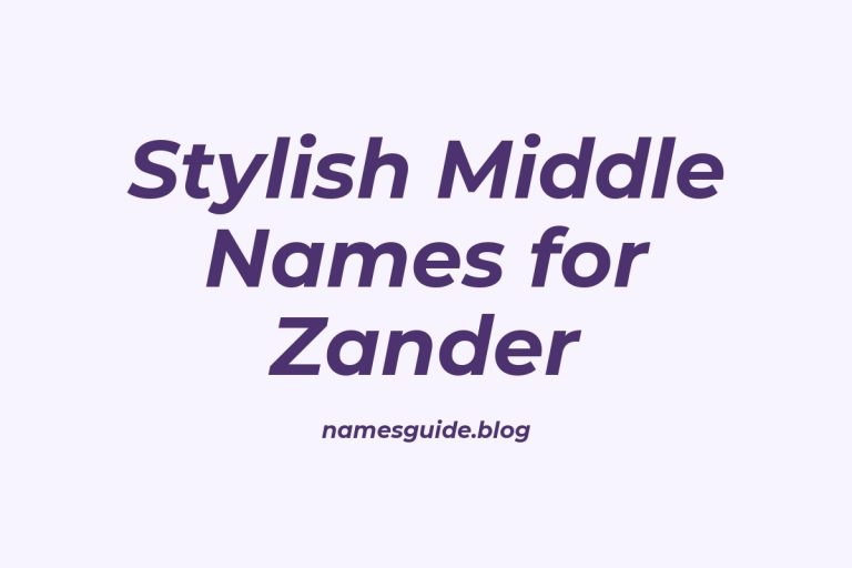 37+ Stylish and Unique Middle Names for Zander You’ll Love