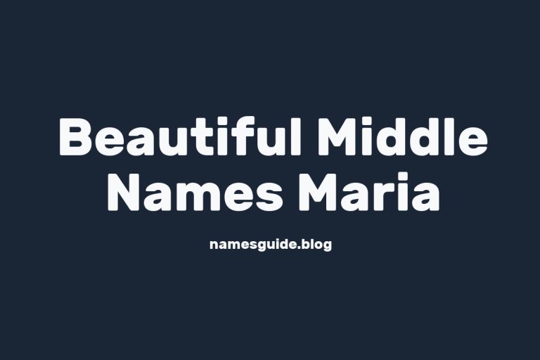 45+ Beautiful Middle Names to Pair Perfectly with Maria