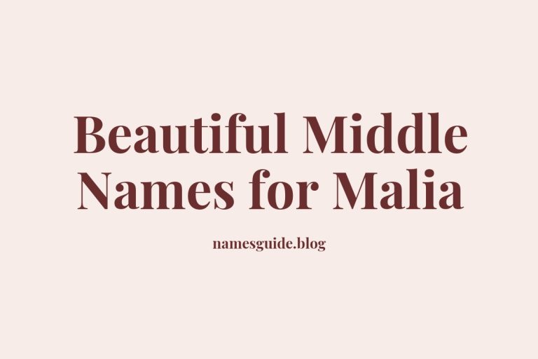 38+ Beautiful Middle Names to Pair Perfectly with Malia