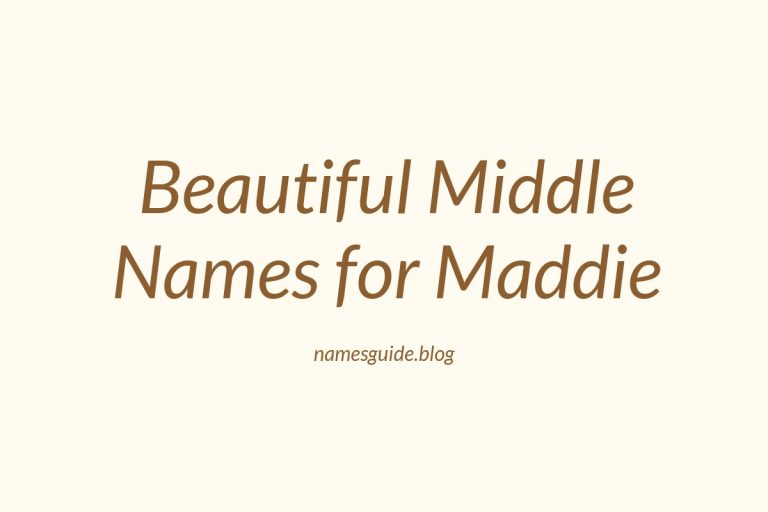 35+ Beautiful Middle Names That Perfectly Complement Maddie