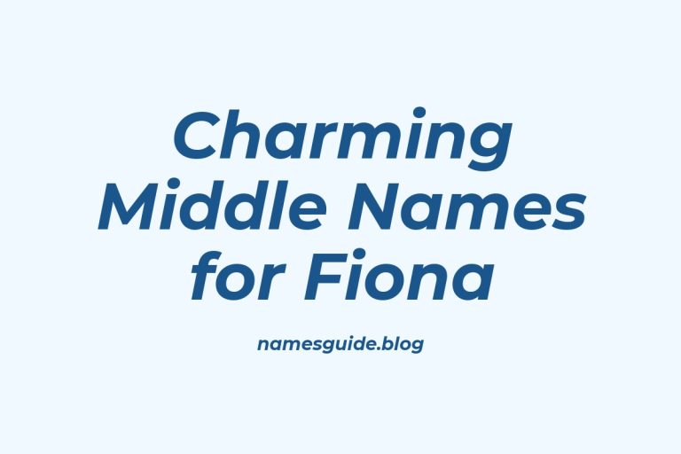 37+ Charming Middle Names for Fiona You’ll Love