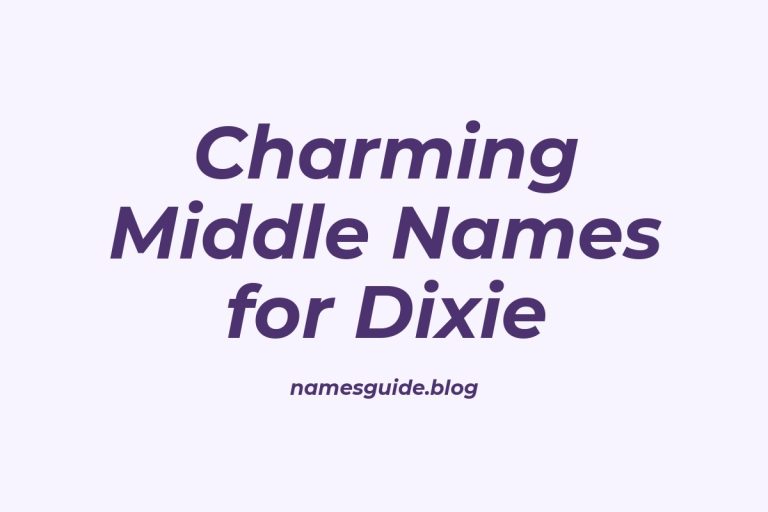 45+ Charming Middle Names to Pair Perfectly with Dixie