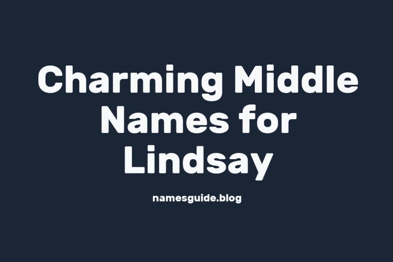 42+ Charming Middle Names for Lindsay You’ll Love