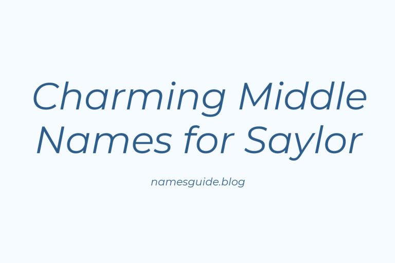 38+ Charming Middle Names for Saylor You’ll Love