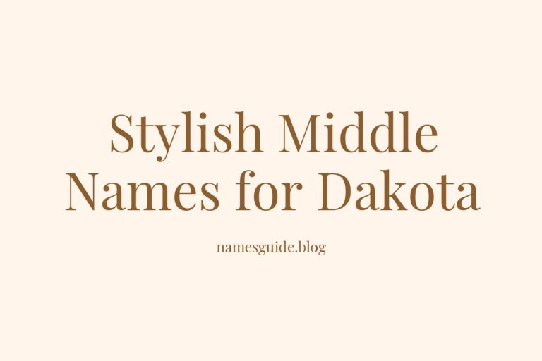 38+ Stylish Middle Names for Dakota You’ll Love