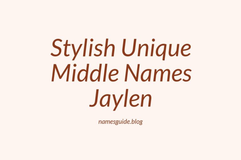 38+ Stylish and Unique Middle Names for Jaylen to Inspire You