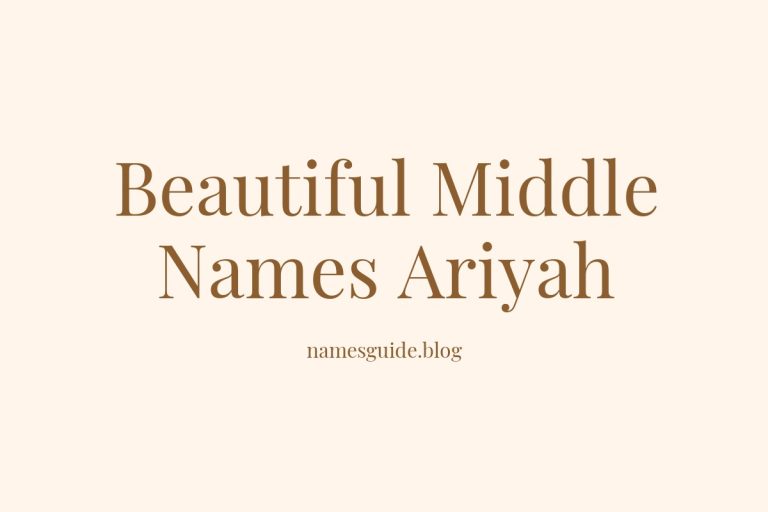 45+ Beautiful Middle Names for Ariyah That Flow Perfectly