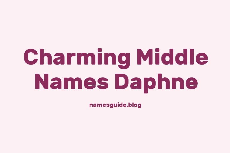 37+ Charming Middle Names for Daphne That You’ll Love