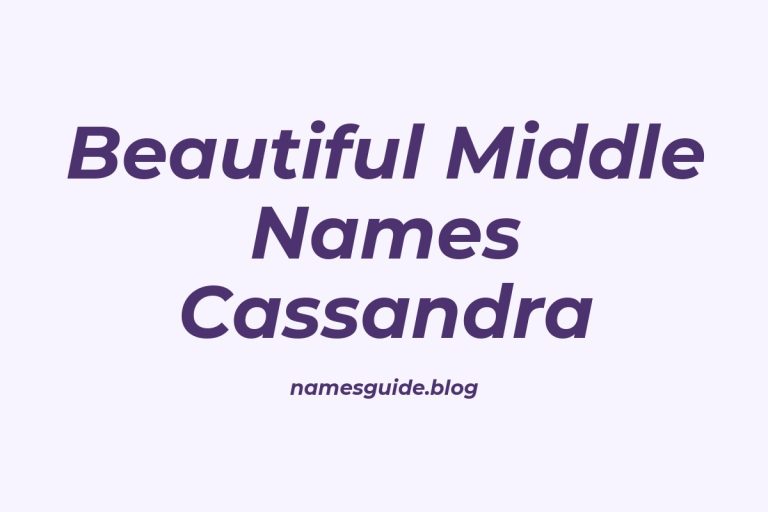 45+ Beautiful Middle Names to Pair Perfectly with Cassandra