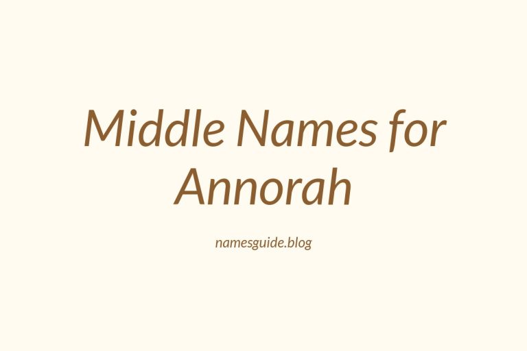 77+ Middle Names for Annorah: The Ultimate List