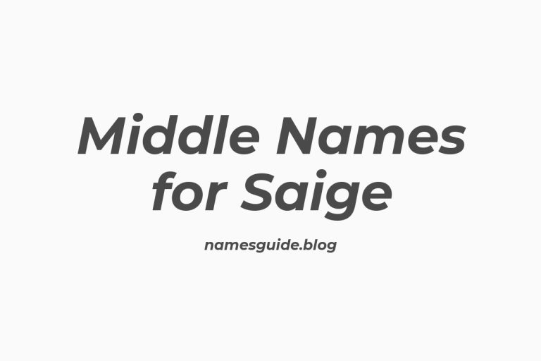 71+ Middle Names for Saige: The Ultimate List