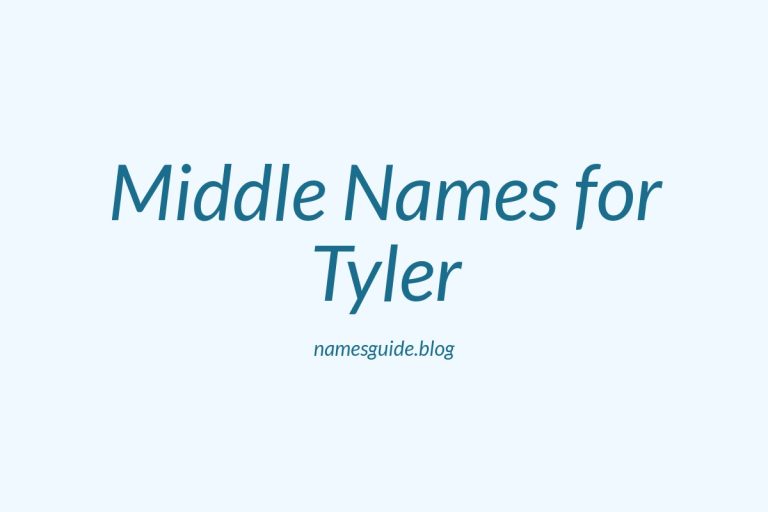 48+ Middle Names for Tyler: The Ultimate List