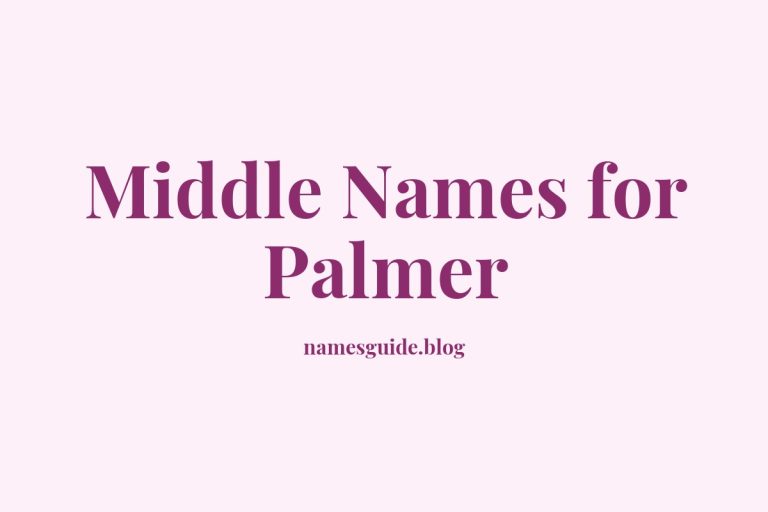 78+ Middle Names for Palmer: The Ultimate List