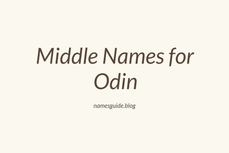75+ Middle Names for Odin: The Ultimate Guide