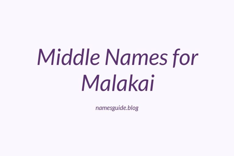 66+ Middle Names for Malakai: The Ultimate Guide