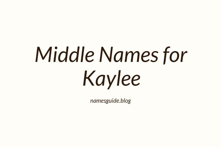 75+ Middle Names for Kaylee: The Ultimate Guide