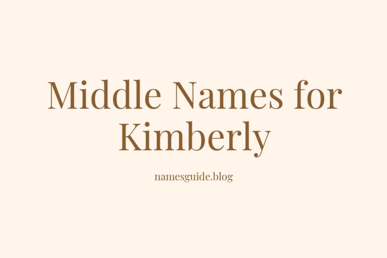 62+ Middle Names for Kimberly: The Ultimate List