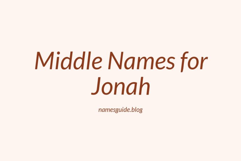 63+ Middle Names for Jonah: The Ultimate List