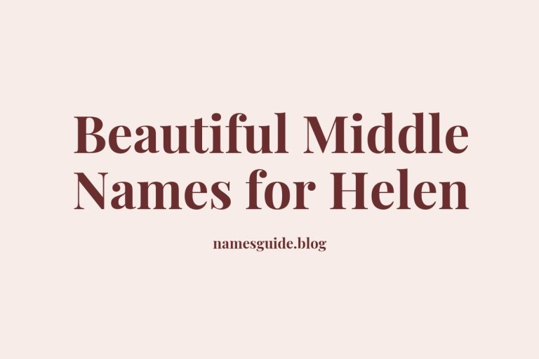 62+ Beautiful Middle Names for Helen