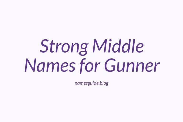 48+ Strong Middle Names for Gunner: The Ultimate List