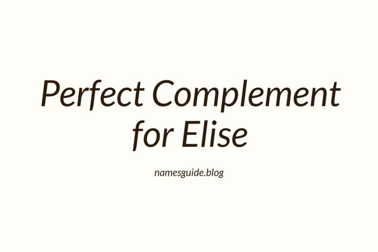 72+ Middle Names for Elise: The Perfect Complement