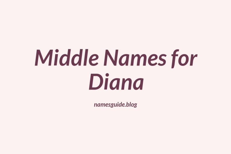 69+ Middle Names for Diana: The Perfect Complement