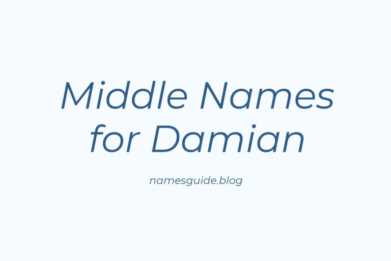 70+ Middle Names for Damian: The Ultimate Guide