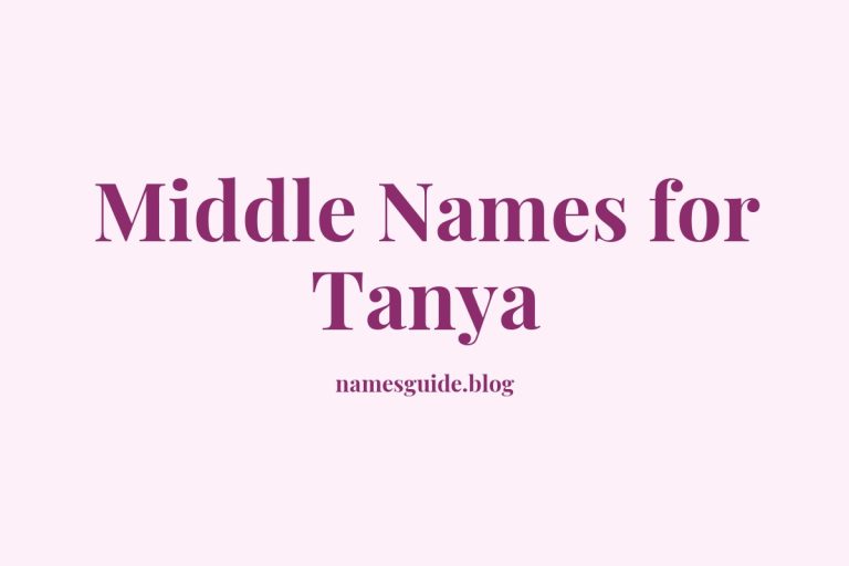 63+ Middle Names for Tanya: The Ultimate List