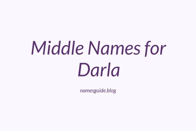 48+ Middle Names for Darla: The Perfect Complement