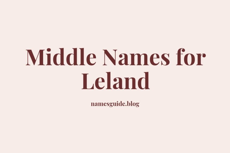 57+ Middle Names for Leland: The Ultimate Guide