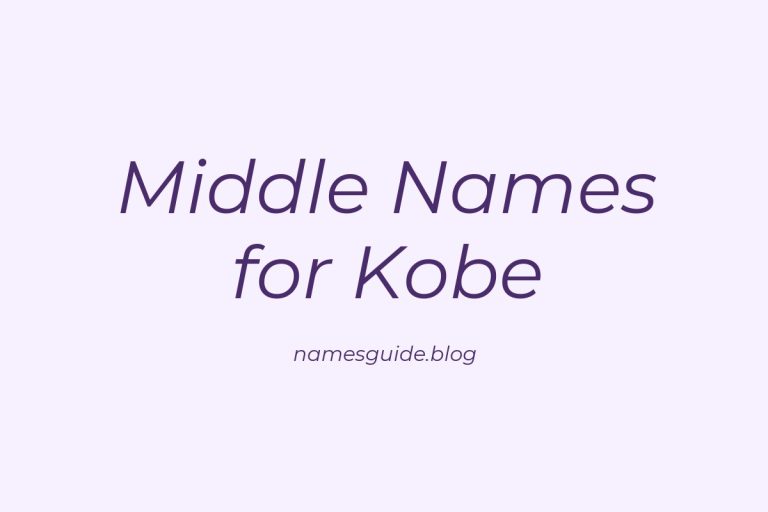 68+ Middle Names for Kobe: The Ultimate List