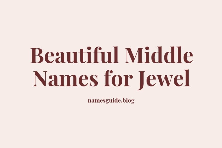 58+ Beautiful Middle Names for Jewel