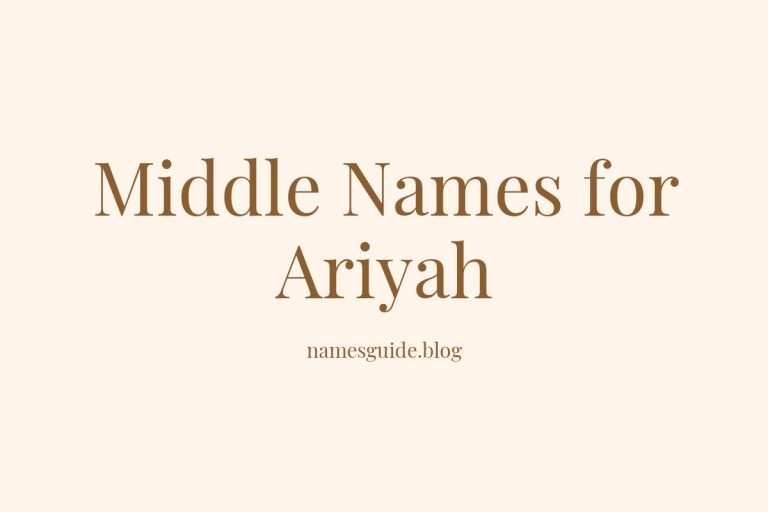 58+ Middle Names for Ariyah: The Perfect Complement