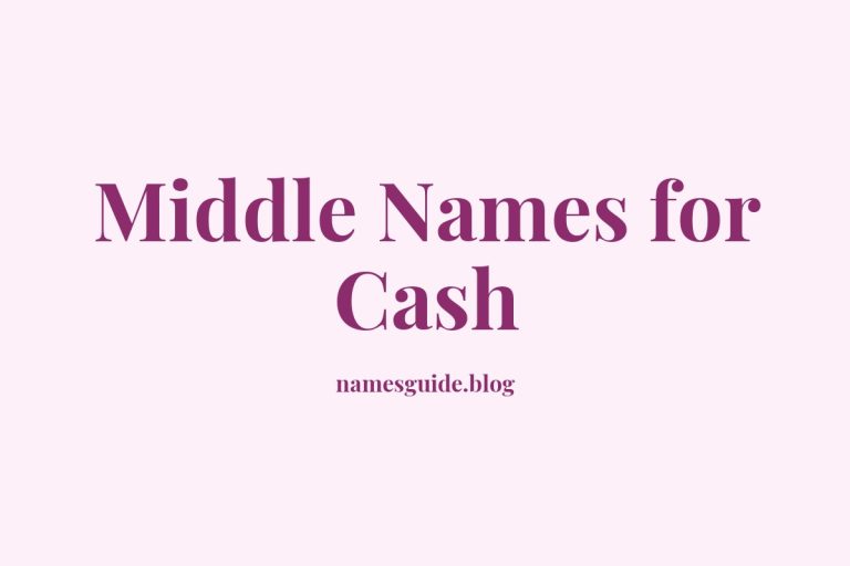 80+ Middle Names for Cash: The Ultimate List