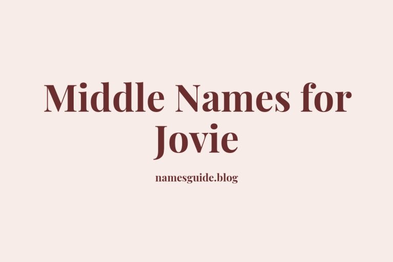 56+ Middle Names for Jovie: The Ultimate List