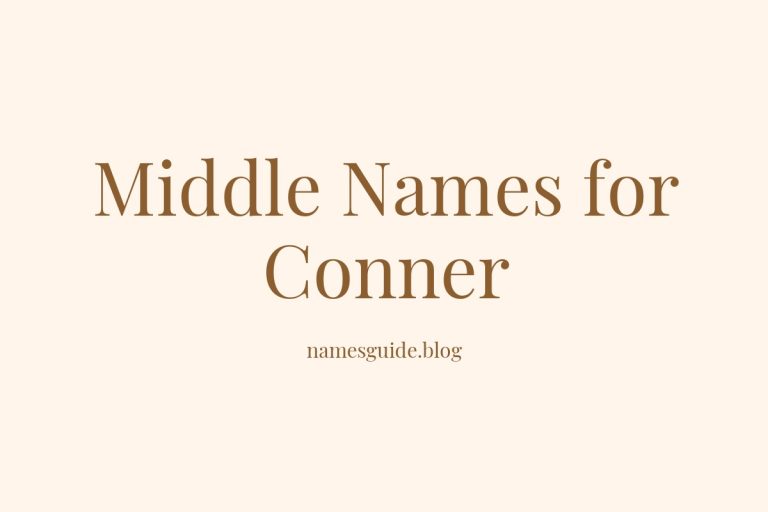 45+ Middle Names for Conner: The Ultimate List