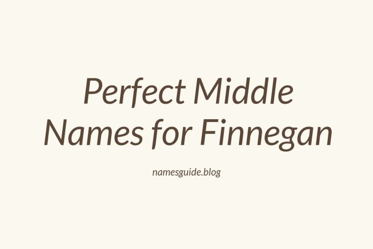 63+ Perfect Middle Names for Finnegan