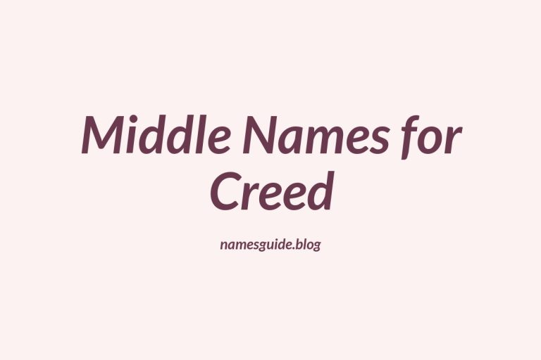 73+ Middle Names for Creed: The Ultimate List