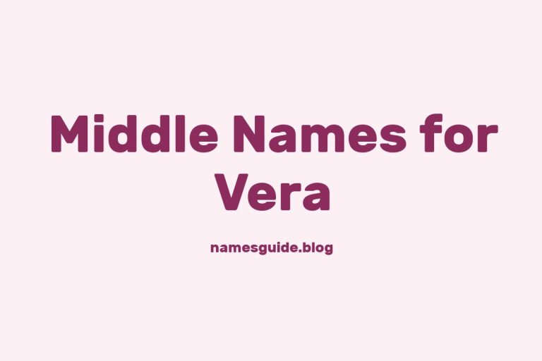 79+ Middle Names for Vera: The Perfect Complement