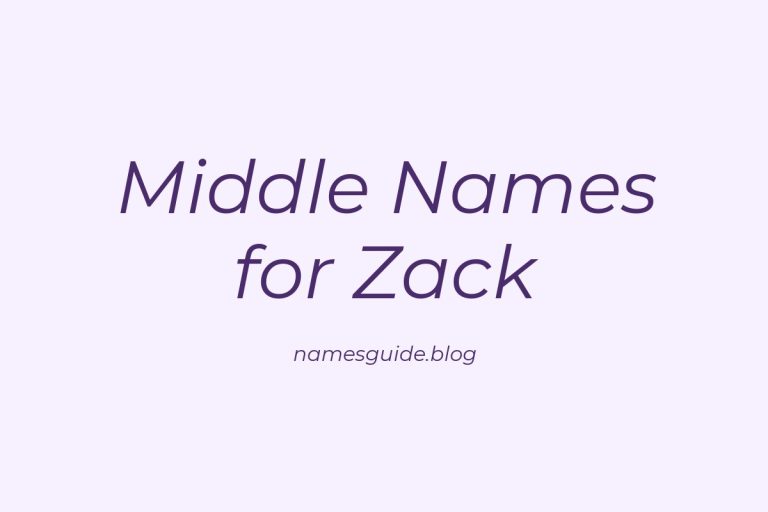 60+ Middle Names for Zack: The Ultimate Guide