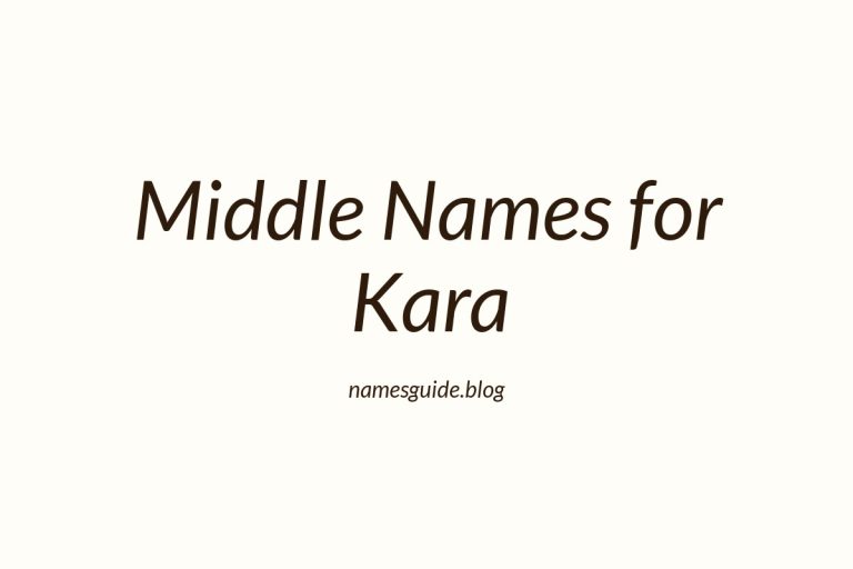 56+ Middle Names for Kara: The Perfect Complement