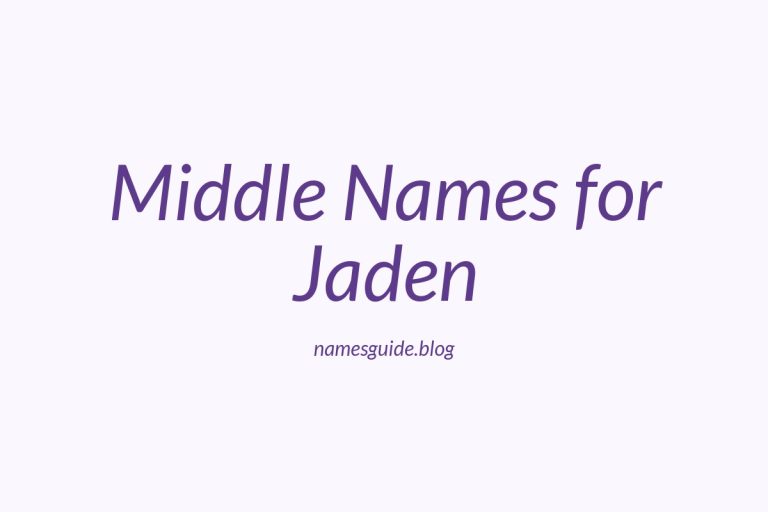 52+ Middle Names for Jaden: The Ultimate List