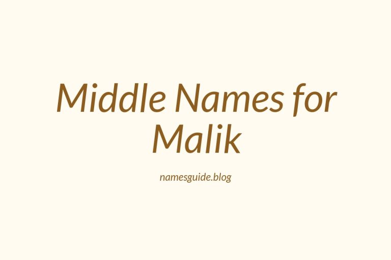 45+ Middle Names for Malik: The Ultimate Guide