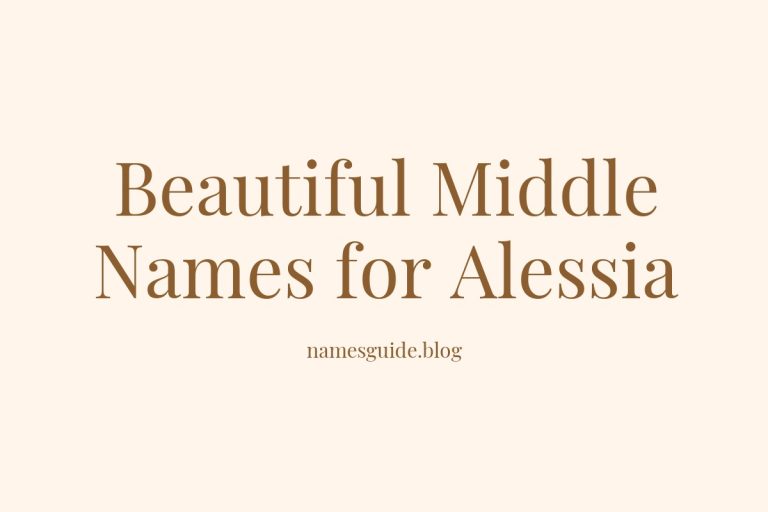 60+ Beautiful Middle Names for Alessia