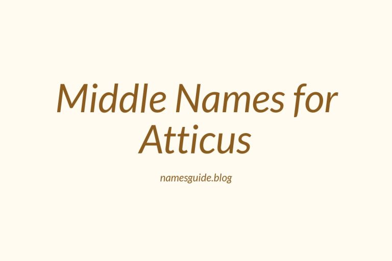 71+ Middle Names for Atticus: The Perfect Complement