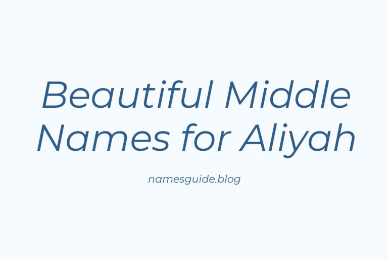 53+ Beautiful Middle Names for Aliyah: Find the Perfect Match
