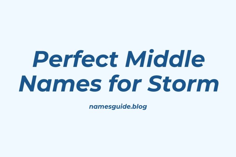 59+ Perfect Middle Names for a Baby Storm