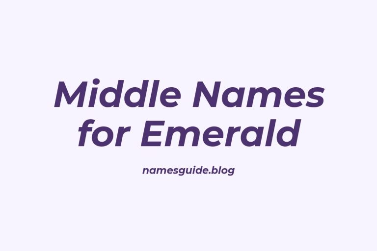 57+ Middle Names for Emerald: The Perfect Complement