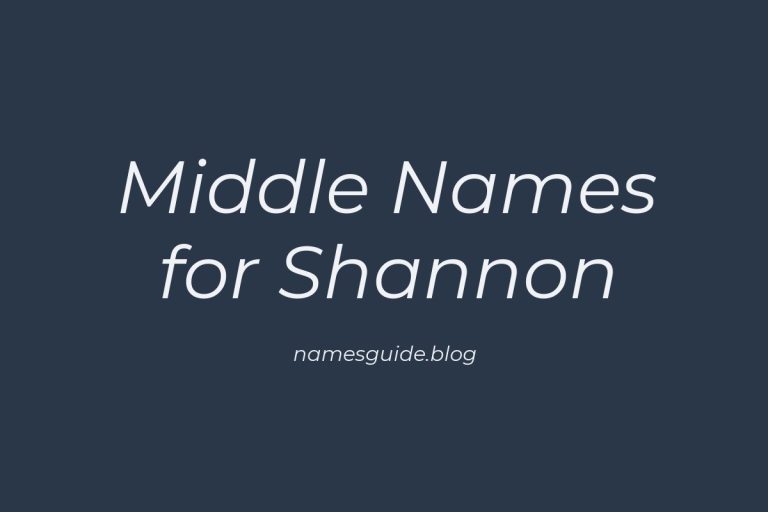 56+ Middle Names for Shannon: The Ultimate List